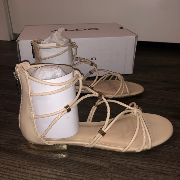 Aldo nude strappy sandals NIB - Picture 3 of 5